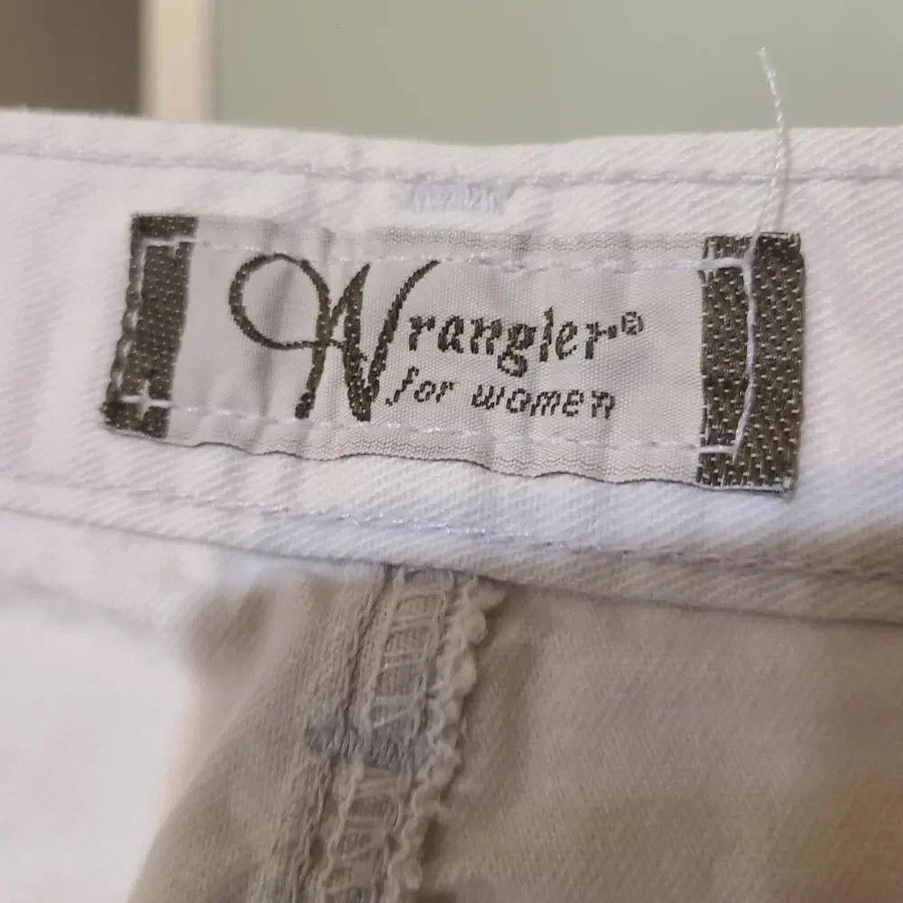 Vintage Wrangler for Women Flat‎ Front Cargo Shorts Womens 8 Bone Long Rise